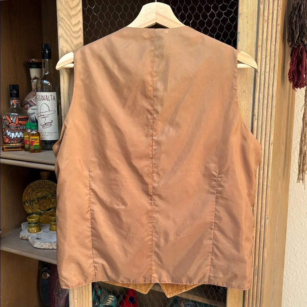 Vintage Limage du Present Brown Corduroy Vest